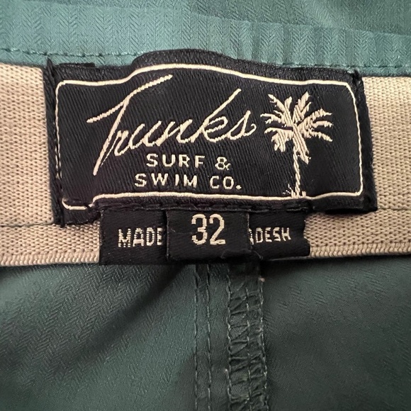 TRUNKS Blue Flat Front Shorts with Modern Fit/size 32 - Picture 7 of 7